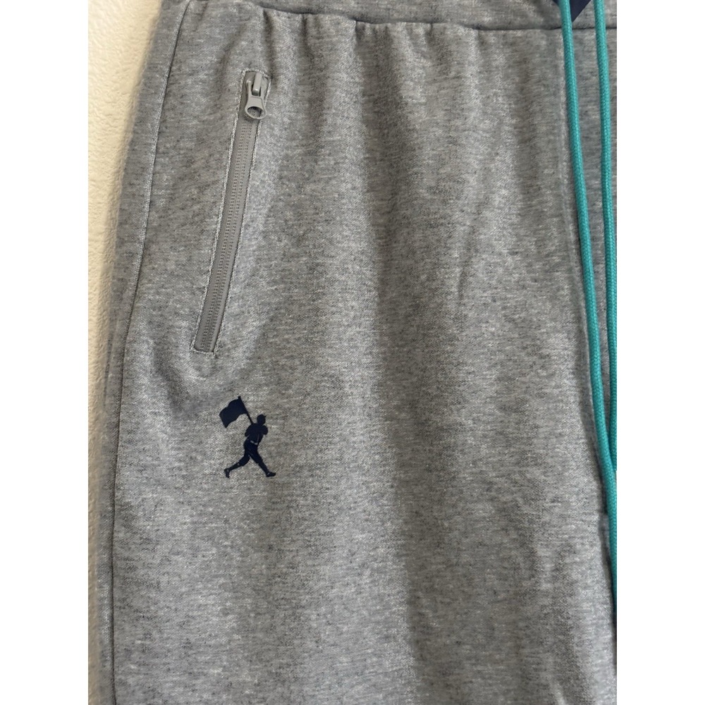 Baseballism The Kid 24 Jogger Sweatpants Gray Mens Large Zip Pocket - Picture 3 of 12